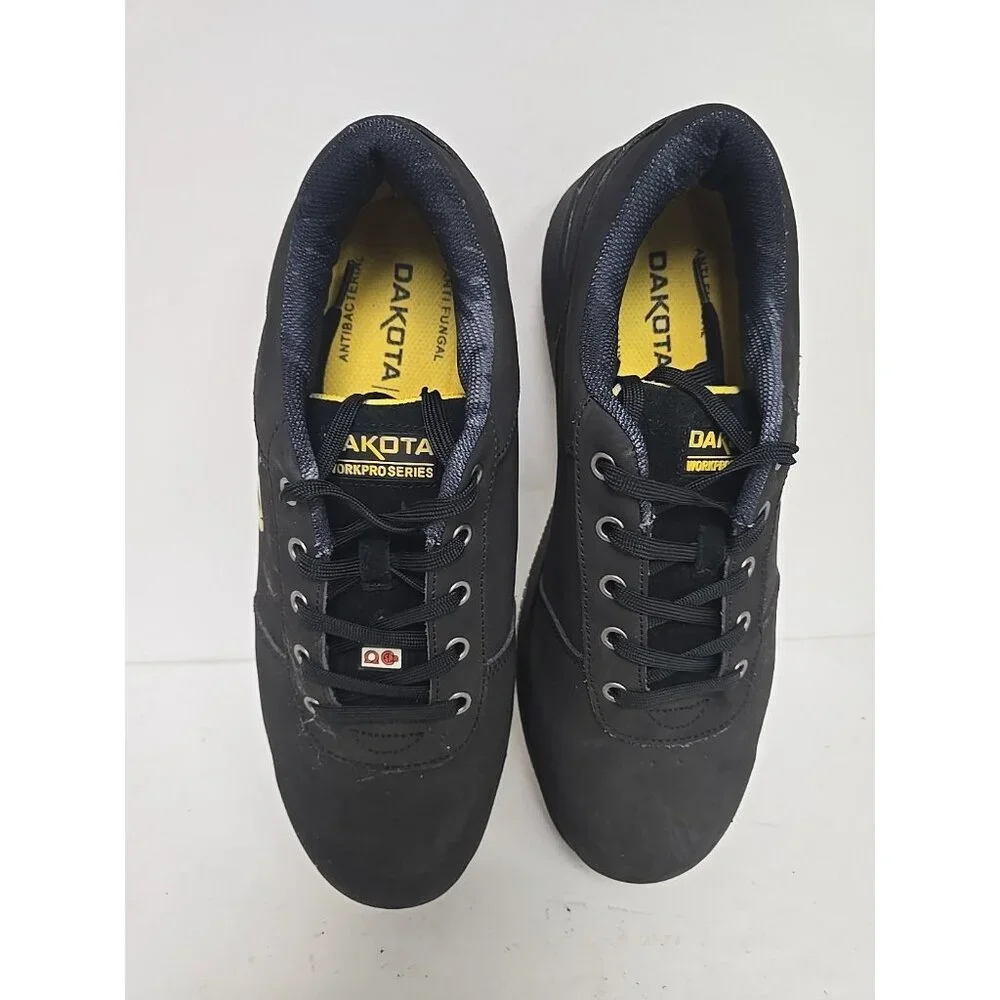 DAKOTA Men's Steel Toe Steel Plate Skate Safety Work Shoe 3613 Black/Black 12M - Picture 9 of 11